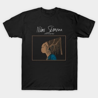 Nina Simone's Captivating Charisma Portraits of a Legend T-Shirt